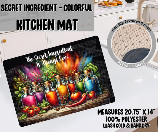 Preorder! Closes 9/10. ETA Dec. Secret Ingredient- Colorful Kitchen Mat