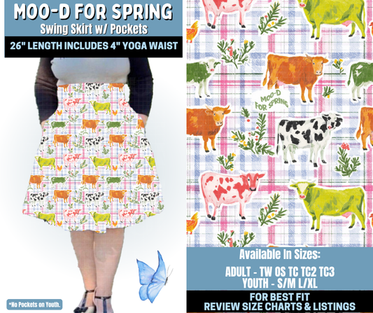 Preorder! Closes 1/15. ETA April. Moo-d For Spring Swing Skirt