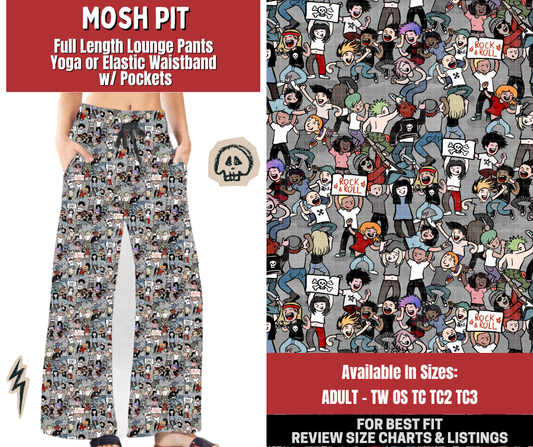 Preorder! Closes 12/22. ETA March. Mosh Pit Full Length Lounge Pants