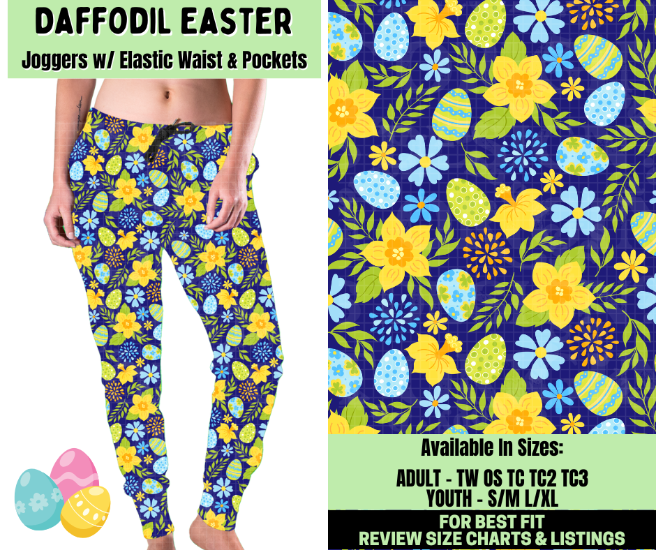 Preorder! Closes 1/19. ETA April. Daffodil Easter Joggers
