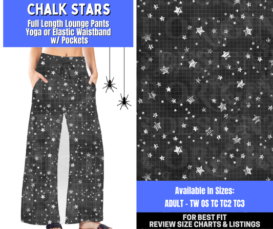 Preorder! Closes 1/26. ETA April. Chalk Stars Full Length Lounge Pants