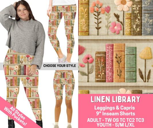 Preorder! Closes 2/16. ETA May. Linen Library Combo Legging Lengths