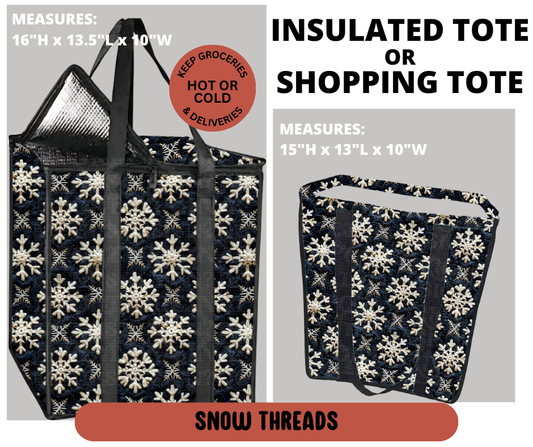 Preorder! Closes 9/11. ETA Dec. Snow Threads Shopping & Insulated Tote