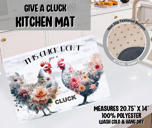 Preorder! Closes 11/26. ETA Feb. Give A Cluck Kitchen Mat