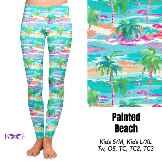 Painted beach