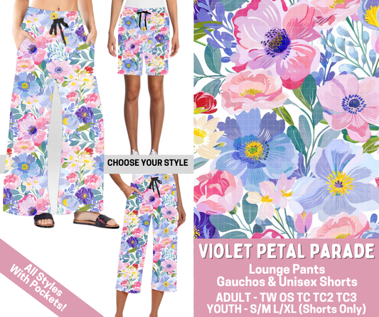 Preorder! Closes 2/23. ETA May. Violet Petal Parade Combo Lounge Lengths
