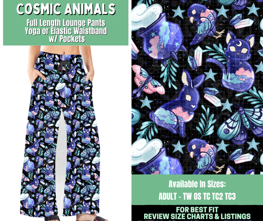 Preorder! Closes 1/7. ETA March. Cosmic Animals Full Length Lounge Pants