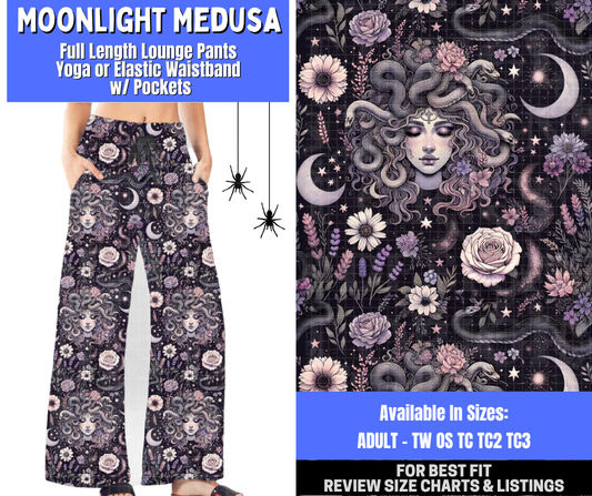 Preorder! Closes 1/26. ETA April. Moonlight Medusa Full Length Lounge Pants