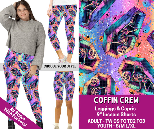 Preorder! Closes 4/13. ETA July. Coffin Crew Combo Legging Lengths