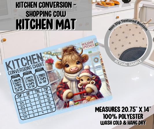 Preorder! Closes 9/10. ETA Dec. Kitchen Conversion- Shopping Cow Kitchen Mat