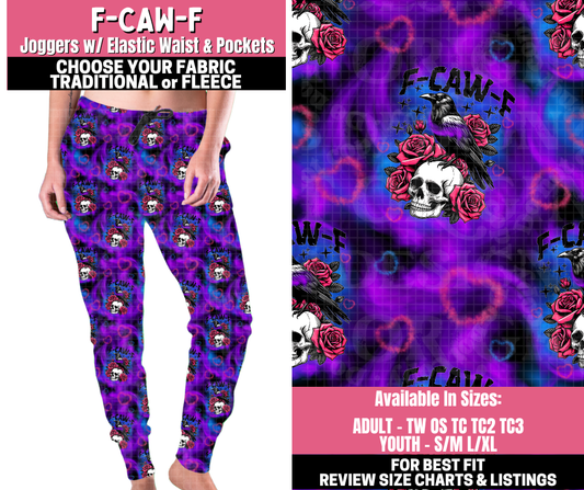 Preorder! Closes 11/19. ETA Jan. F-Caw-F Joggers Choose Fleece or Traditional
