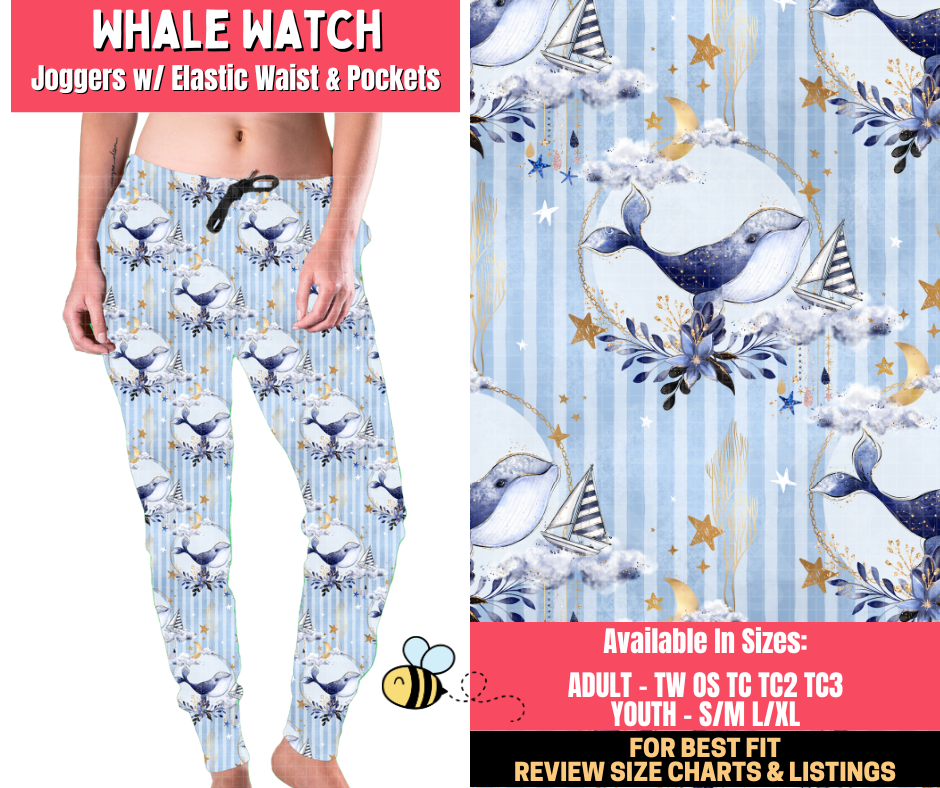 Preorder! Closes 1/28. ETA April. Whale Watch Joggers