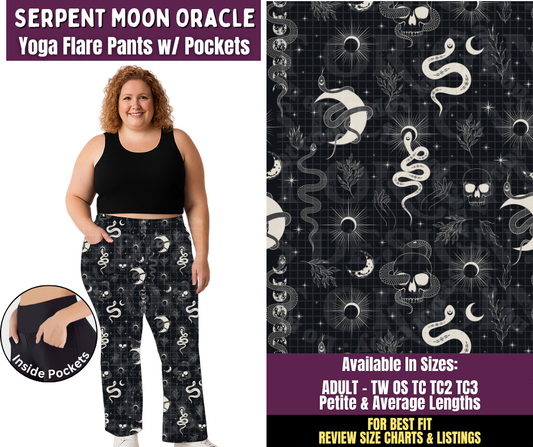 Preorder! Closes 11/4. ETA Feb. Serpent Moon Oracle Yoga Flare Pants