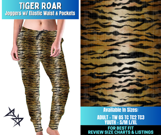 Preorder! Closes 12/17. ETA March. Tiger Roar Joggers