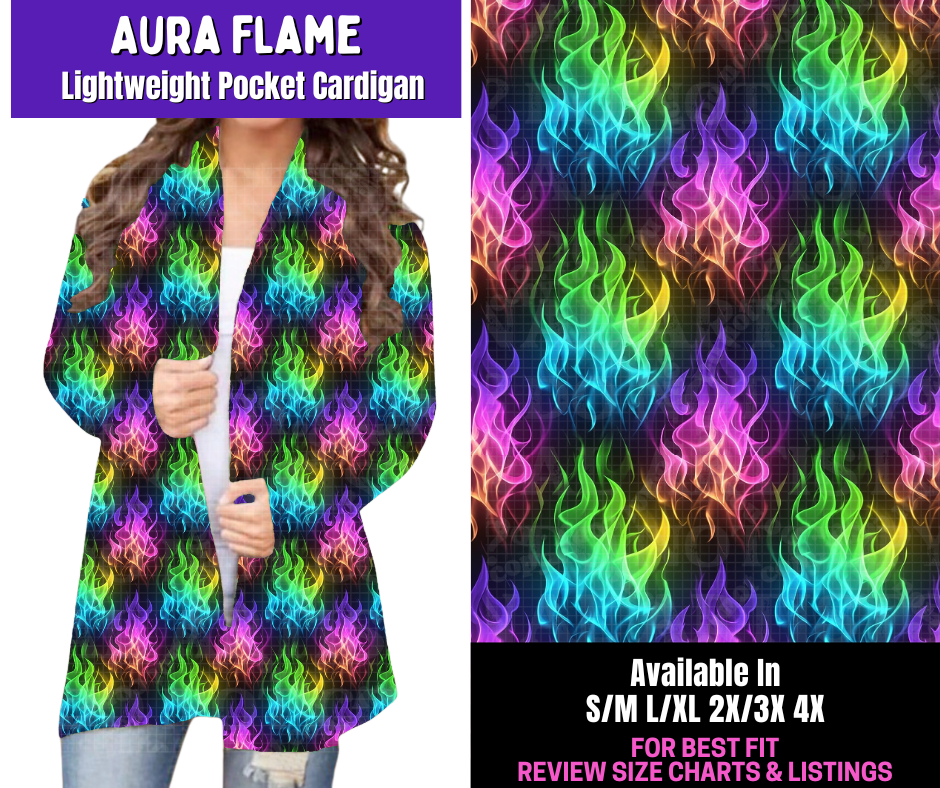 Preorder! Closes 4/9. ETA June. Aura Flame Pocket Cardigan