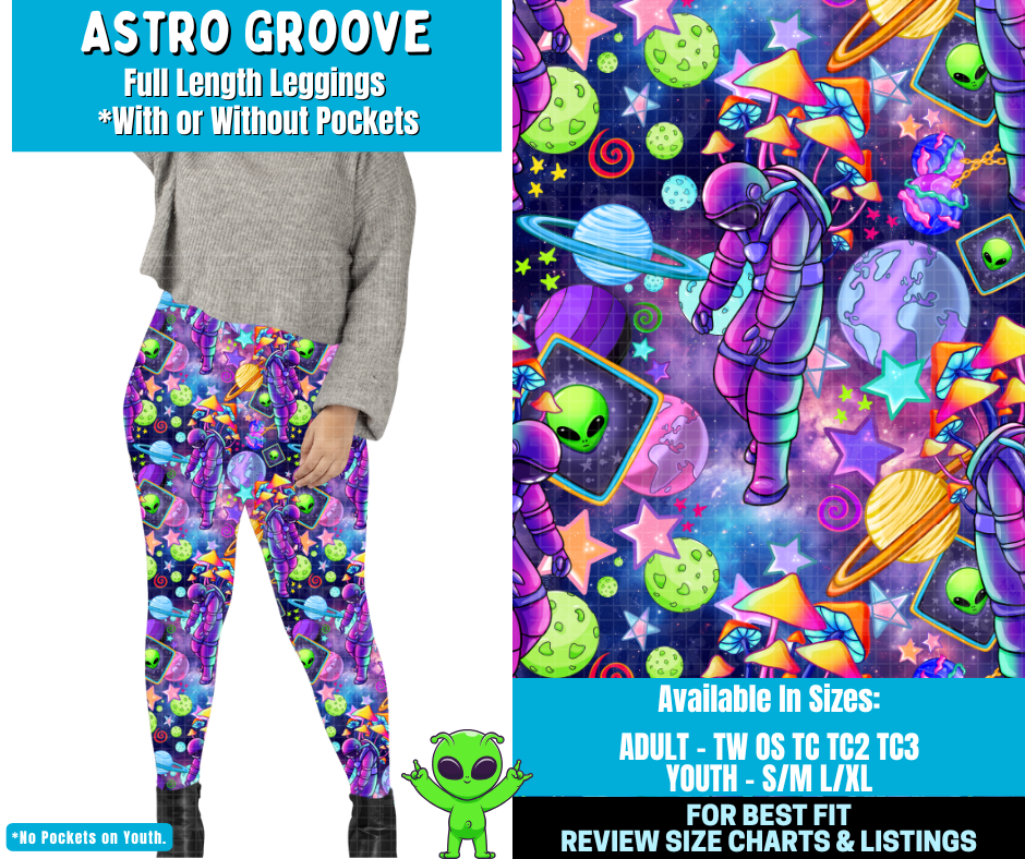 Preorder! Closes 2/11. ETA May. Astro Groove Combo Legging Lengths