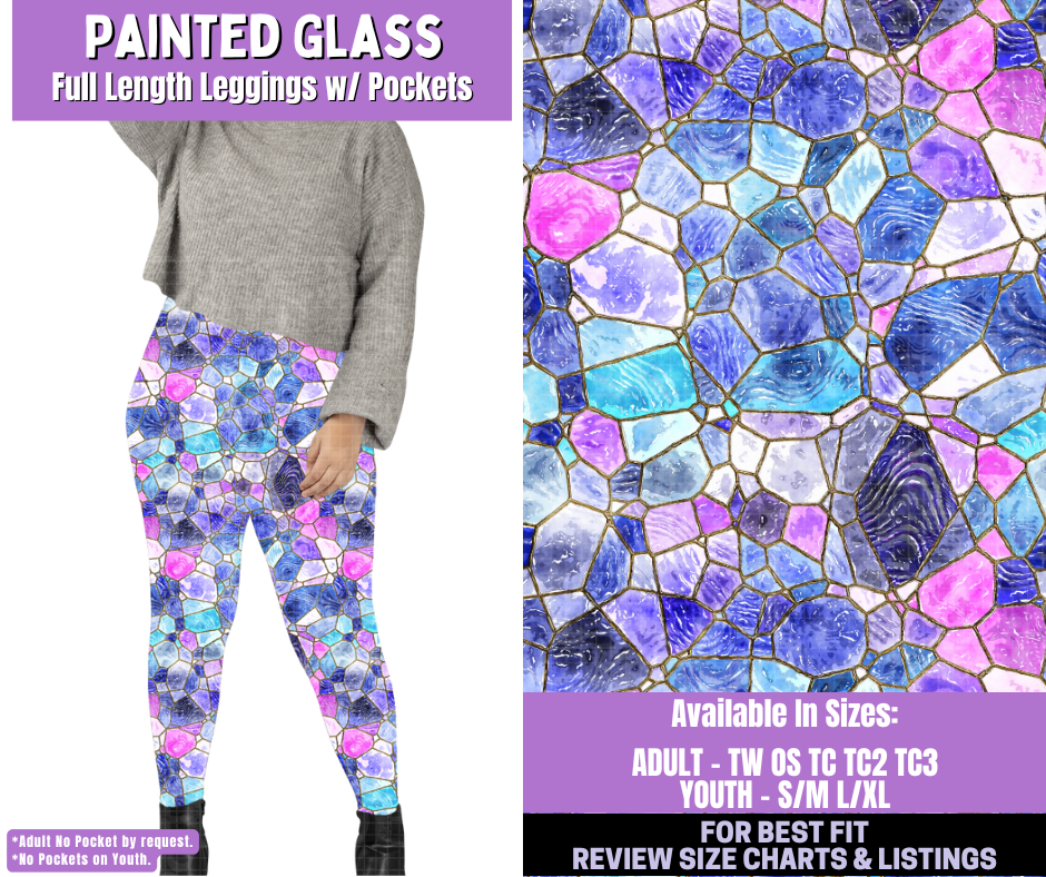 Preorder! Closes 1/5. ETA March. Painted Glass Full Length Leggings w/wo Pockets