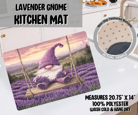 Preorder! Closes 11/26. ETA Feb. Lavender Gnome Kitchen Mat