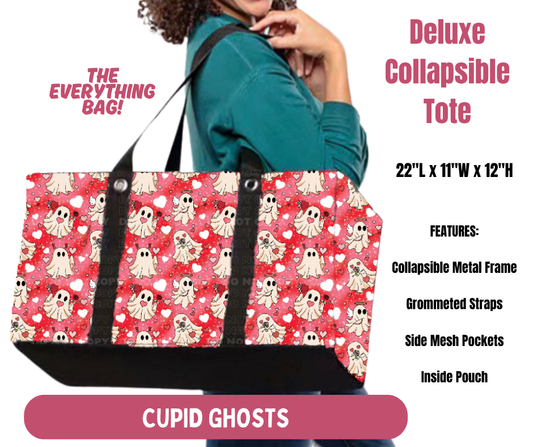 Preorder! Closes 10/8. ETA Jan. Cupid Ghosts Collapsible Tote
