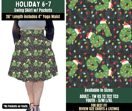 Preorder! Closes 8/12. ETA Nov. Holiday 6-7 Swing Skirt