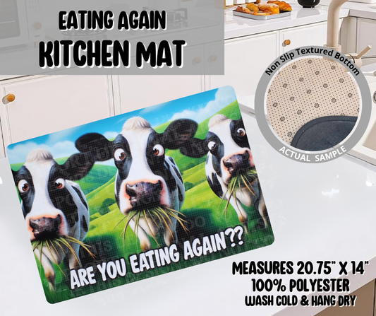 Preorder! Closes 11/26. ETA Feb. Eating Again Kitchen Mat