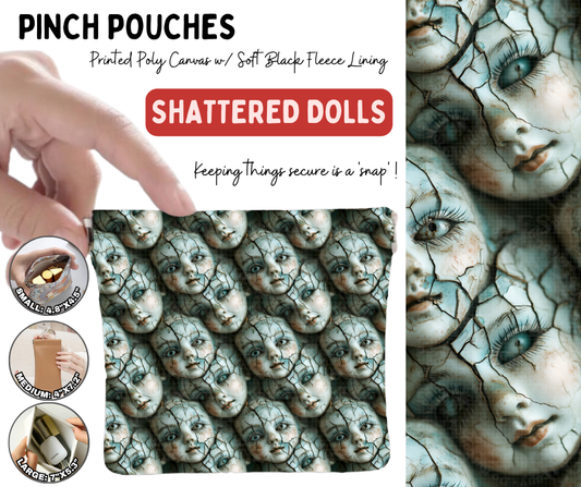 Preorder! Closes 10/5. ETA Jan. Shattered Dolls Pouches in 3 Sizes