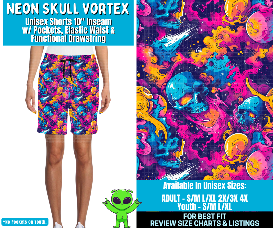 Preorder! Closes 2/11. ETA May. Neon Skull Vortex Combo Lounge Lengths