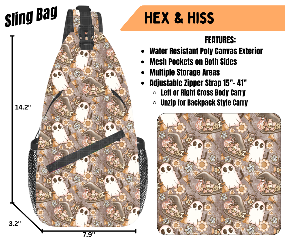 Preorder! Closes 6/22. ETA Sept. Hex & Kiss Sling Bag