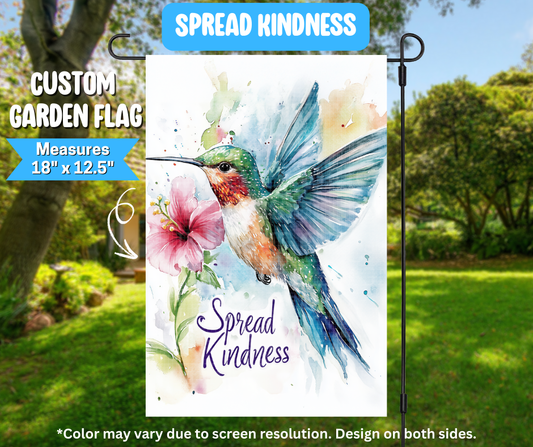 Preorder! Closes 3/9. ETA June. Spread Kindness Garden Flag