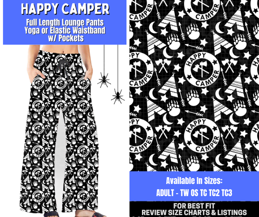 Preorder! Closes 1/26. ETA April. Happy Camper Full Length Lounge Pants