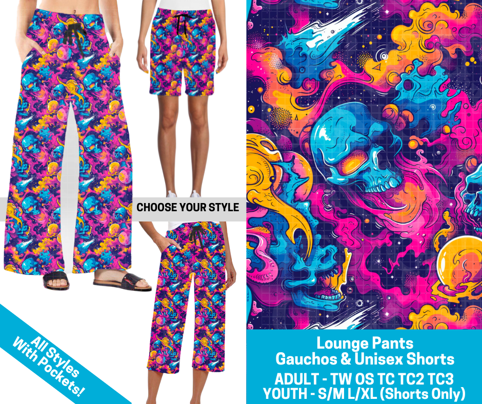 Preorder! Closes 2/11. ETA May. Neon Skull Vortex Combo Lounge Lengths