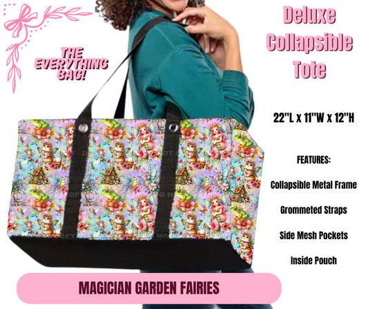 Preorder! Closes 11/27. ETA Feb. Magician Garden Fairies Collapsible Tote