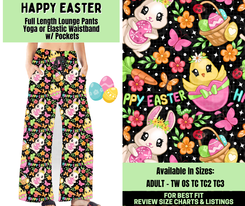 Preorder! Closes 1/19. ETA April. Happy Easter Full Length Lounge Pants