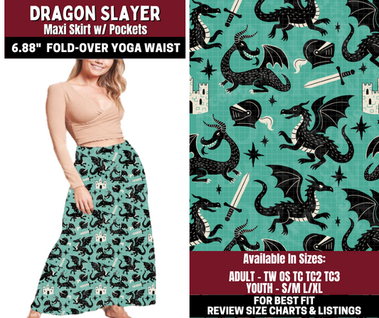 Preorder! Closes 10/22. ETA Jan. Dragon Slayer Maxi Skirt