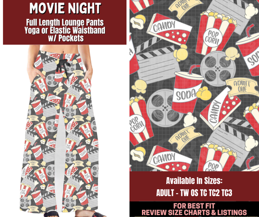 Preorder! Closes 2/4. ETA May. Movie Night Full Length Lounge Pants