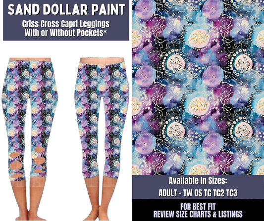 Preorder! Closes 4/1. ETA June. Sand Dollar Paint Criss Cross Capri w/ Pockets