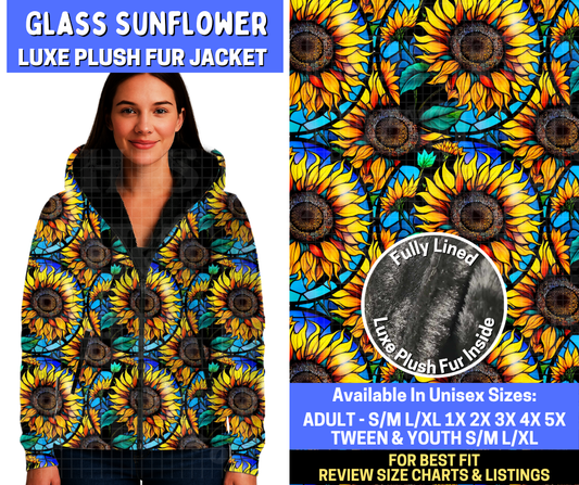 Preorder! Closes 10/20. ETA Jan. Glass Sunflower Luxe Fur Jacket