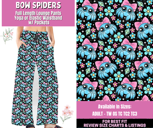 Preorder! Closes 1/12. ETA March. Bow Spiders Full Length Lounge Pants
