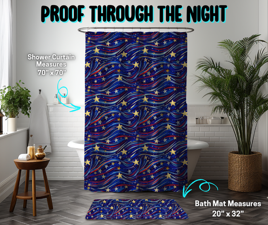 Preorder! Closes 3/26. ETA June. Proof Through The Night Custom Shower Curtain and/or Bath Mat