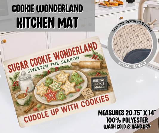 Preorder! Closes 9/10. ETA Dec. Cookie Wonderland Kitchen Mat