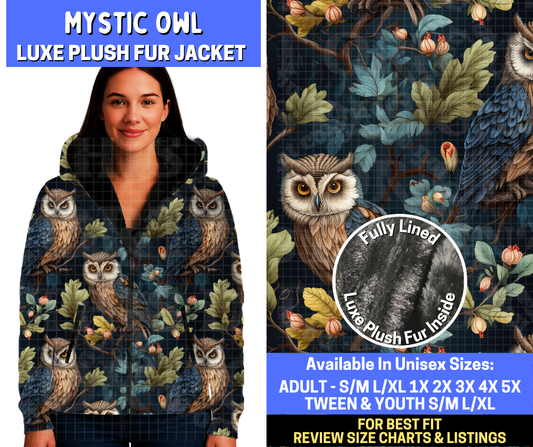 Preorder! Closes 10/20. ETA Jan. Mystic Owl Luxe Fur Jacket
