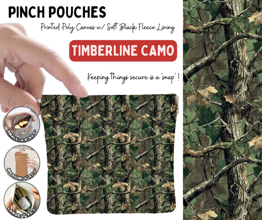 Preorder! Closes 10/5. ETA Jan. Timberline Camo Pinch Pouches in 3 Sizes