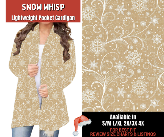 Preorder! Closes 9/24. ETA Dec. Snow Whisp Pocket Cardigan