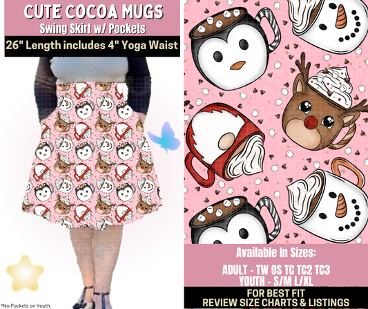 Preorder! Closes 9/25. ETA Dec. Cute Cocoa Mugs Swing Skirt