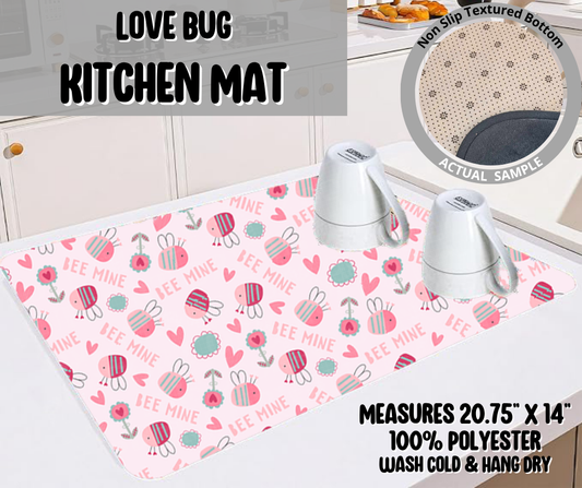 Preorder! Closes 11/26. ETA Feb. Love Bug Kitchen Mat