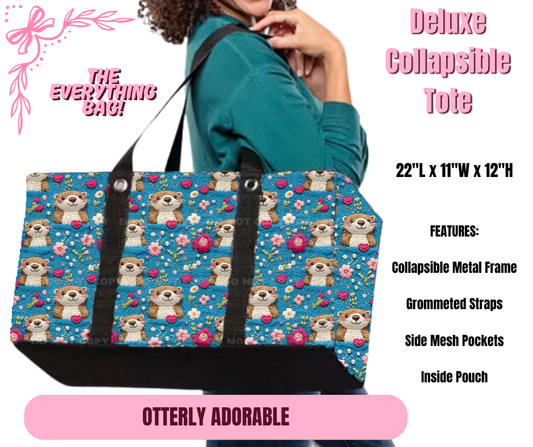Preorder! Closes 11/27. ETA Feb. Otterly Adorable Collapsible Tote