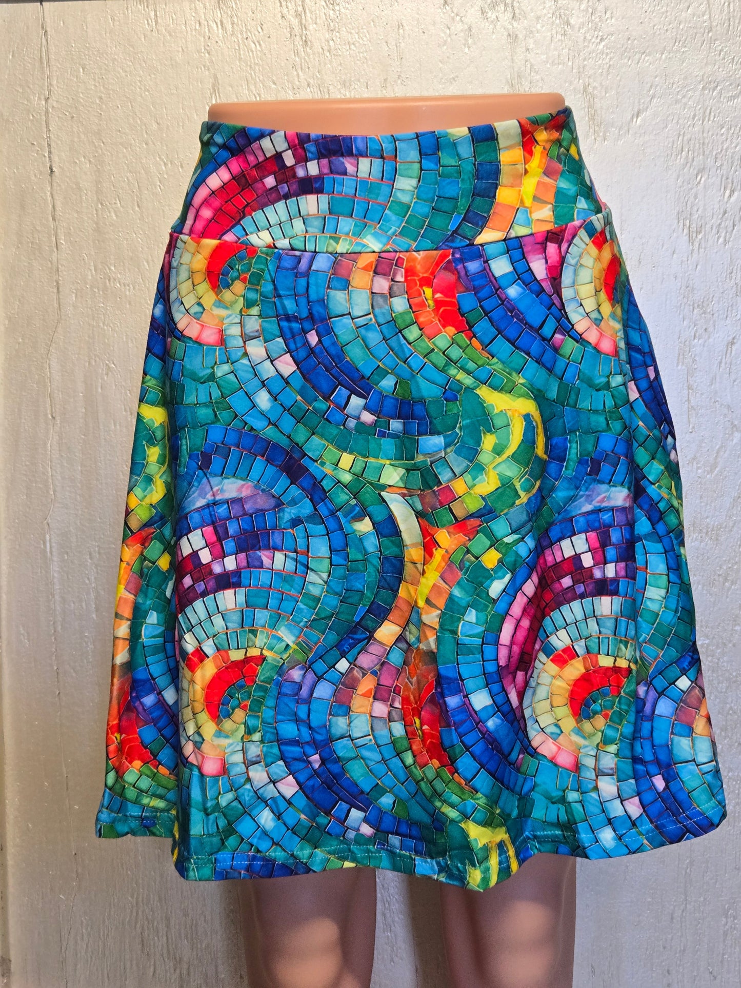 Gemstone swirl  skorts with pockets