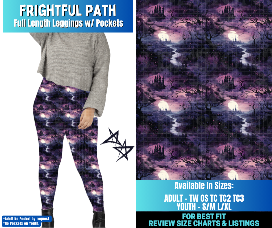Preorder! Closes 12/17. ETA March. Frightful Path Full Length Leggings w/wo Pockets