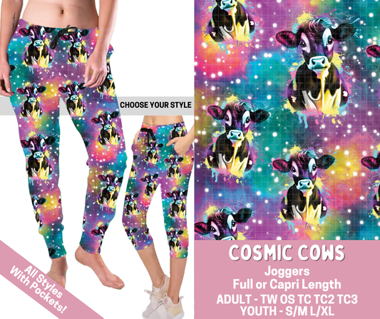 Preorder! Closes 2/23. ETA May. Cosmic Cows Combo Jogger Lengths