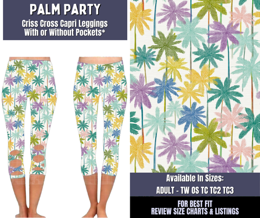 Preorder! Closes 4/1. ETA June. Palm Party Criss Cross Capri w/ Pockets